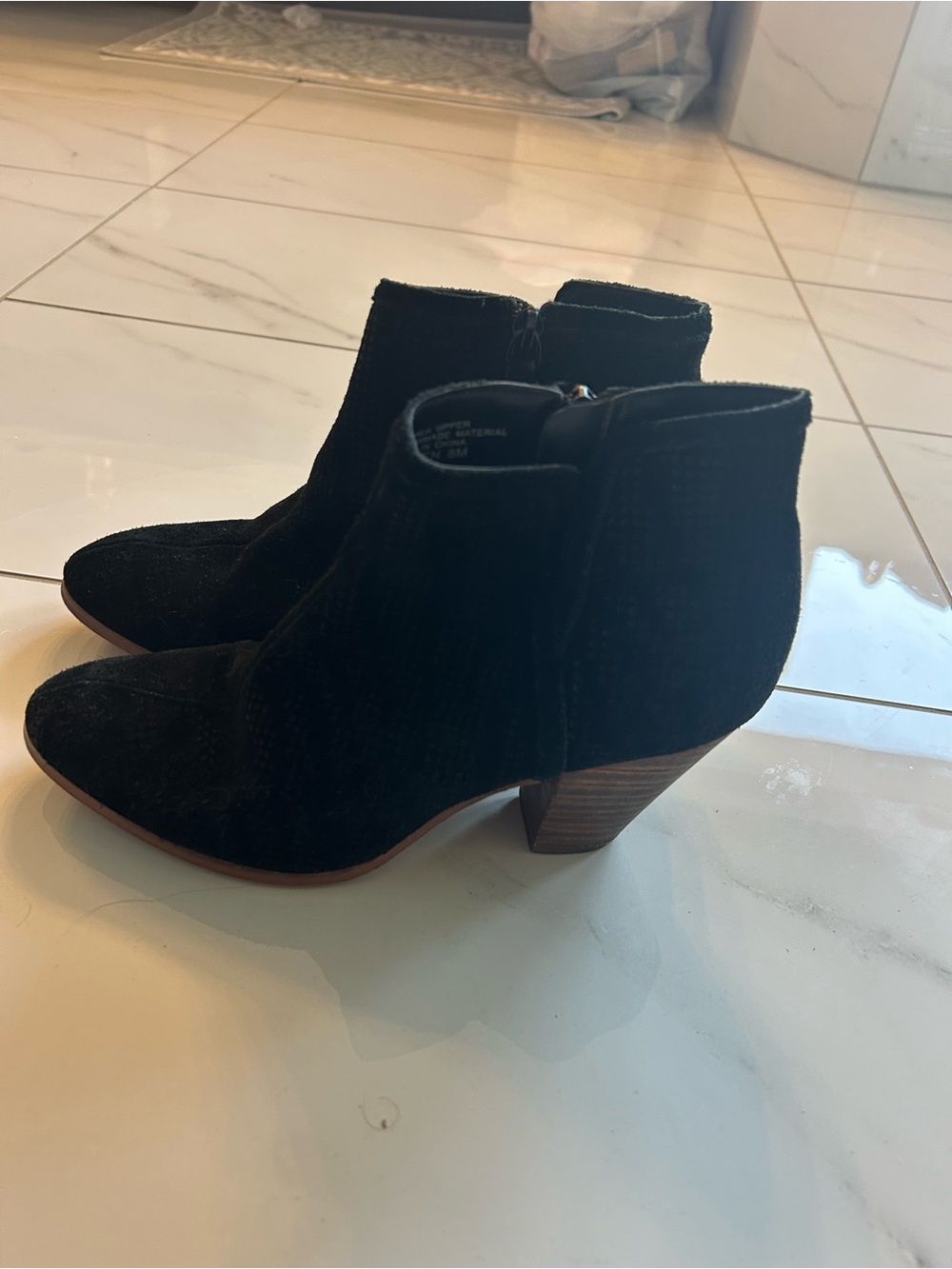 Violet & Red "Jensen" Black Suede
Ankle Booties